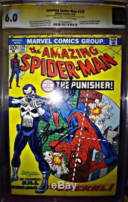 The Amazing Spider-Man #129 CGC 6.0 SIGNED by CONWAY AND LEE 1ST PUNISHER key