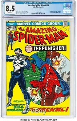 The Amazing Spider-Man #129 CGC 8.5 White Pages -1ST PUNISHER