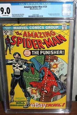 The Amazing Spider-Man #129 CGC 9.0 Marvel Comics 1974 Punisher First App