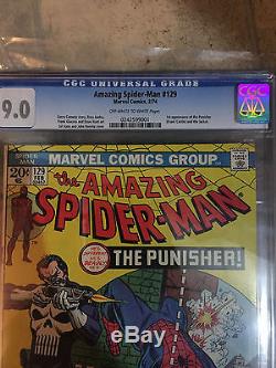 The Amazing Spider-Man #129 CGC 9.0 VF/NM near mint 1st PUNISHER Netflix Series