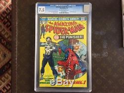 The Amazing Spider-Man #129 (Feb 1974) CGC 7.5 1st Punisher looks better