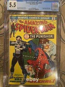 The Amazing Spider-Man #129 (Feb 1974, Marvel) CGC 5.5 1st Punisher
