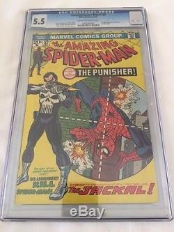 The Amazing Spider-Man #129 (Feb 1974, Marvel) CGC 5.5 1st Punisher Netflix show
