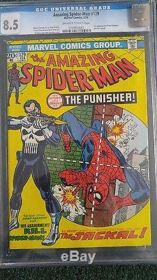 The Amazing Spider-Man #129 (Feb 1974, Marvel) CGC graded 8.5 white