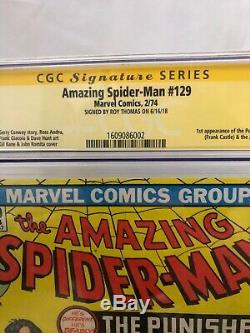 The Amazing Spider-Man #129 (Feb 1974, Marvel) Cgc 8.5 Signed