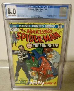 The Amazing Spider-Man #129 (Marvel February, 1974) 1st Punisher CGC 8.0