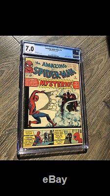The Amazing Spider-Man 13 CGC 7.0 Off-white Pages 1st Appearance of Mysterio