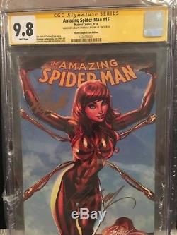 The Amazing Spider-Man #15 CGC 9.8 SS Signed by J. Scott Campbell & Stan Lee