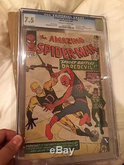 The Amazing Spider-Man #16 CGC 7.5 OWithW Pages 1st Daredevil Crossover