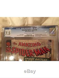 The Amazing Spider-Man #16 CGC 7.5 OWithW Pages 1st Daredevil Crossover