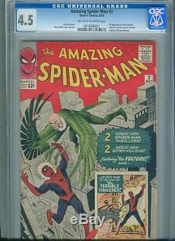 The Amazing Spider-Man #2 (May 1963, Marvel) CGC 4.5 1st App. Of the Vulture