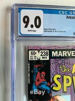 The Amazing Spider-Man #238 (Mar 1983) CGC 9.0, WHITE Pages, Complete Tattooz