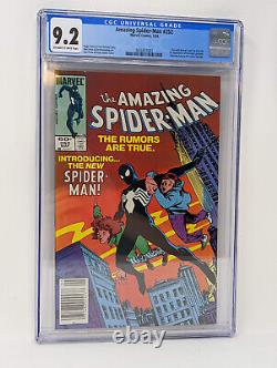 The Amazing Spider-Man #252 CGC 9.2 Graded 1st Black Costume Newstand May 1984