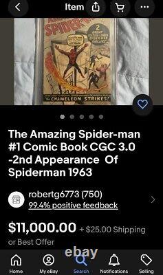 The Amazing Spider-Man #3 Off White 1st? Appearance Of Doctor Octopus! CgC 3.5+