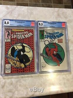 The Amazing Spider-Man #300 CGC 8.0 & AMS 301 CGC 8.5- 2 Major Key Spidey Books