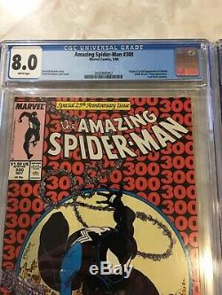 The Amazing Spider-Man #300 CGC 8.0 & AMS 301 CGC 8.5- 2 Major Key Spidey Books