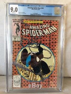 The Amazing Spider-Man #300 CGC 9.0 WHITE Pages 1st Appearance Of Venom