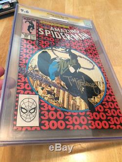 The Amazing Spider-Man #300 cgc 9.6 signed by Stan lee and Todd Mcfarlane White