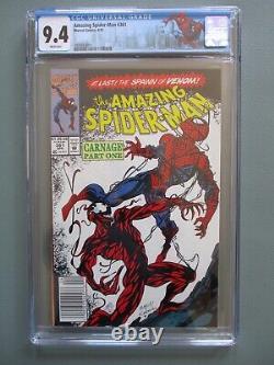 The Amazing Spider-Man #361 CGC 9.4 Newsstand First Carnage Appearance 1st App