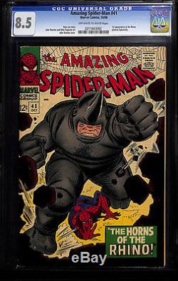 The Amazing Spider-Man #41 CGC 8.5 1st Appearance of Rhino! KEY Romita Art