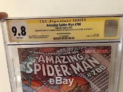 The Amazing Spider-Man #700 (February 2013, Marvel) CGC 9.8 Sighned 4 X