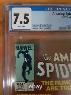 The Amazing Spider-man #252 Cgc 7.5 White Pages