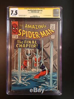 The Amazing Spider-man 33 Cgc 7.5 Ss Stan Lee App Dr. Curt Conners L@@k @ It
