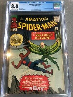 The Amazing Spider-man 7 Cgc 8.0 2nd Appearance Of Vulture