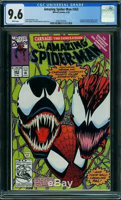 The Amazing Spiderman #361 362 363 CGC 9.6 Lot 1st App. Of Carnage Marvel Comics
