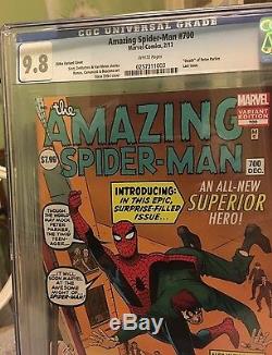The Amazing Spiderman 700 cgc 9.8 Steve Ditko variant