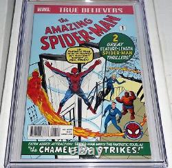 True Believers Amazing Spider-Man #1 CGC SS 9.8 Signature STAN LEE Reprint ASM 1