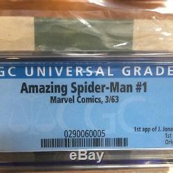 Vintage 1963 Amazing Spider-Man #1 Comic Book Graded CGC 5 Stan Lee Spiderman
