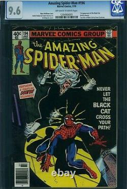Westport Collection CGC 9.6 Amazing Spider-Man 194 Newsstand 1st Black Cat