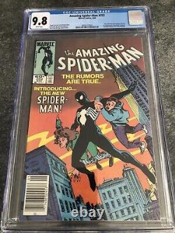 White Pages Newsstand! Amazing Spider-Man #252 CGC 9.8 1st Appear Black Costume